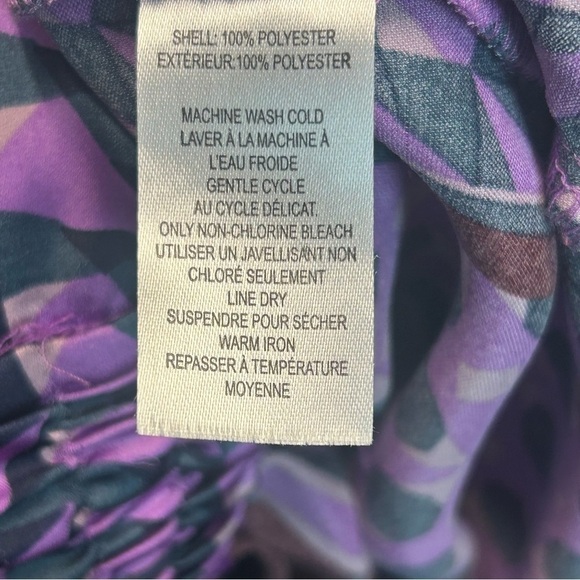 House of Harlow purple burgundy satin effect geometric printed pyjama pants NWT - Picture 10 of 15